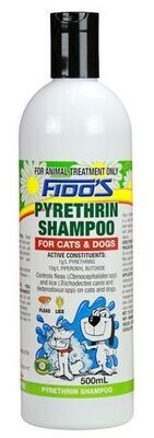 Fido's Pyrethrin Shampoo for Dogs and Cats - 250 ml or 500 ml