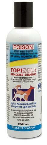 Fido's Topizole Medicated Shampoo for Dogs & Cats   250 ml