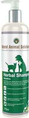 Natural Animal Solutions Herbal Sensitive Shampoo for Cats & Dogs 375 ml
