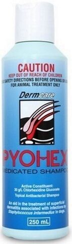 Pyohex Medicated Shampoo  -  250 ml, 500 ml or 1 litre