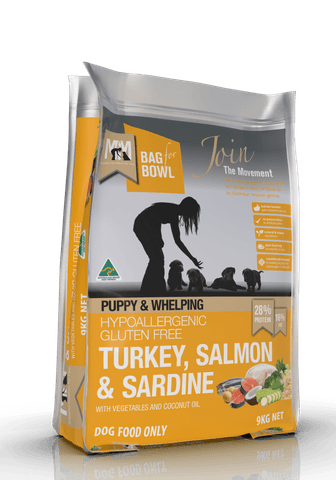Meals for Mutts Puppy & Whepling  Turkey, Salmon and Sardine  -   9 kg