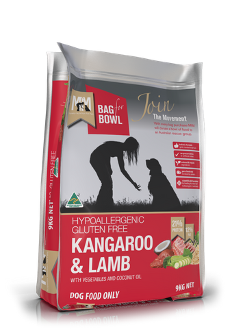 Meals for Mutt Adult Dog Kangaroo, Lamb Gluten Free  -  9 kg