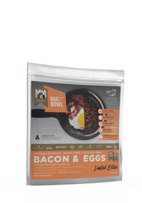 Meals For Mutts Bacon & Eggs Grain Free Adult Dog Food  -  2.5 kg or 14 kg