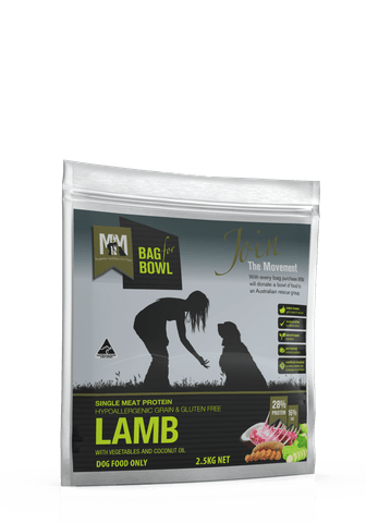Meals For Mutts Lamb  Gluten Grain Free Adult Dry Dog Food  -  2.5 kg or 14 kg
