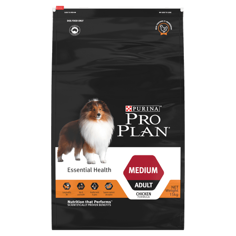 ​Pro Plan Essential Health Medium Adult Chicken Flavour   2.5 kg or 15 kg