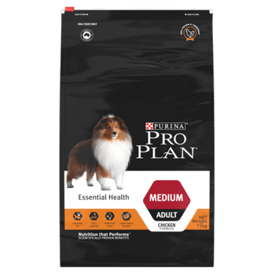 ​Pro Plan Essential Health Medium Adult Chicken Flavour   2.5 kg or 15 kg