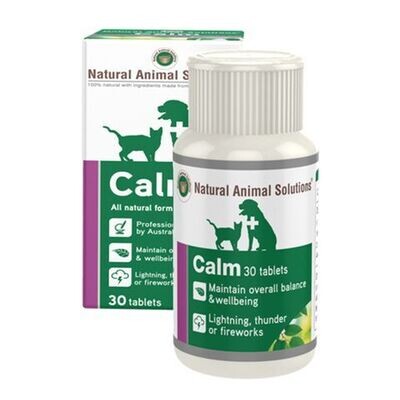 Natural Animal Solutions Calm - 30 tablets or 60 tablets