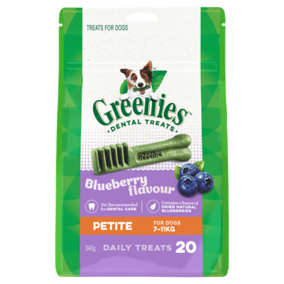 Greenies Blueberry Flavour Petite Dog Dental Treats 20 Pieces