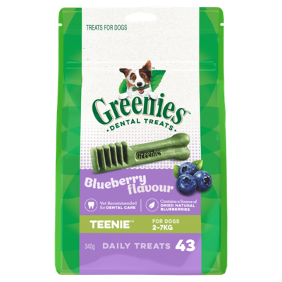 Greenies Blueberry Flavour Tennie Dog Dental Treats 43 Pieces