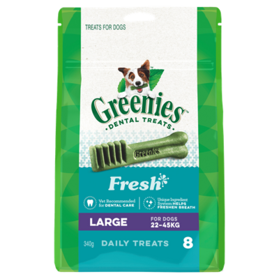 Greenies Freshmint Flavour Large Dog Dental Treats 8 Pieces