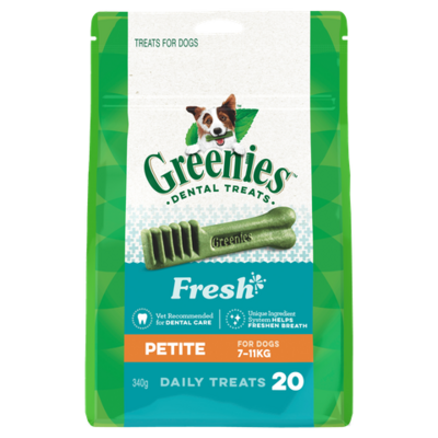 Greenies Freshmint Flavour Petite Dog Dental Treats 20 Pieces