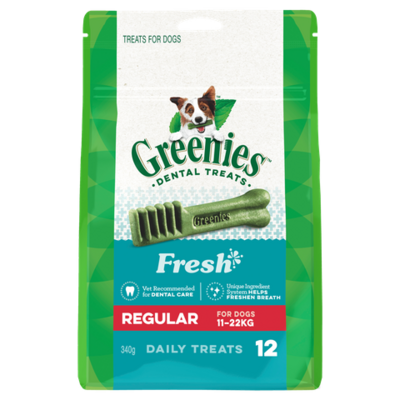 Greenies Freshmint Flavour Regular Dog Dental Treats 12 Pieces