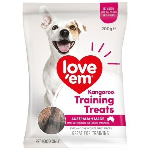 Love Em Mini Treats 200 grams  -  Kangaroo or Beef Liver
