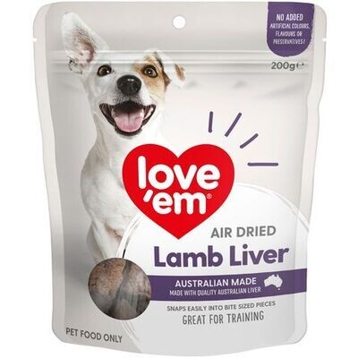 Love Em Air Dried Lamb Liver  -  200 grams