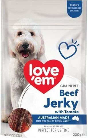 Love Em Grain Free Beef Jerky with Tomato  - 200 grams