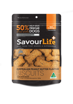 Savour Life Australian Peanut Butter Flavour Biscuits   -  500 grams