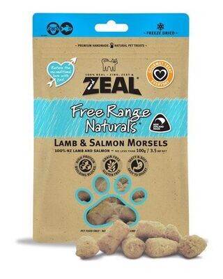 ZEAL Lamb And Salmon Morsels Dog/Cat Treats - 100 grams