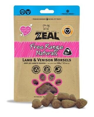 ZEAL Lamb And Venison Morsels Dog/Cat Treats - 100 grams