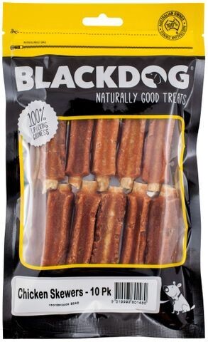 BlackDog Chicken Skewers  - 10 pack or  1 kg