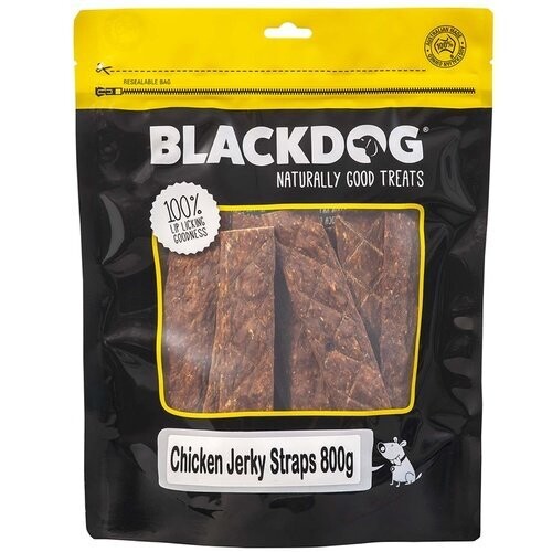 BlackDog Chicken Jerky Straps  -  800 grams