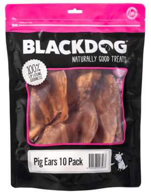 BlackDog Pigs Ears  -  10 pack