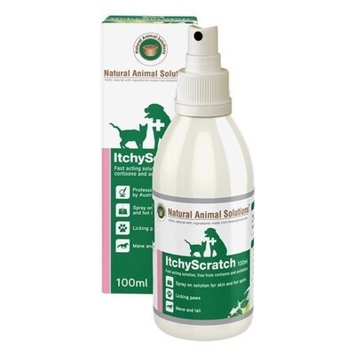 Natural Animal Solutions Itchy Scratch Solution 100 ml & 500 ml