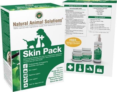 Natural Animal Solutions Skin Pack   50 ml
