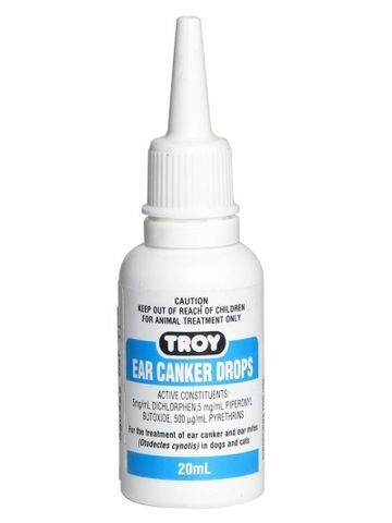 Troy Ear Canker Drops   20 ml