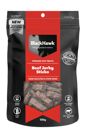 Black Hawk  Jerky Stricks  100 grams  -  Beef , Kanagaroo or Chicken