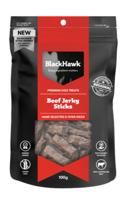 Black Hawk  Jerky Stricks  100 grams  -  Beef , Kanagaroo or Chicken
