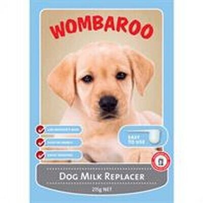 Wombaroo Dog Milk  -  215 grams ,  1 kg , 5 kg or 20 kg