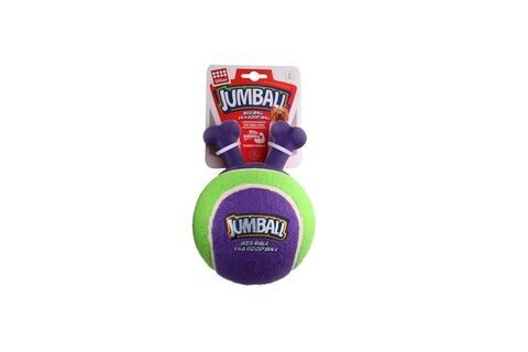 Gigwi Jumbo Tennis Ball  -  Green/ Purple or Rose/Blue