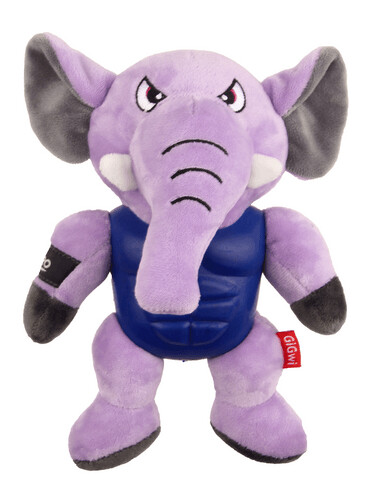 Gigwi I Am Hero Armour Plush With Squeak Dog Toy  - Elephant