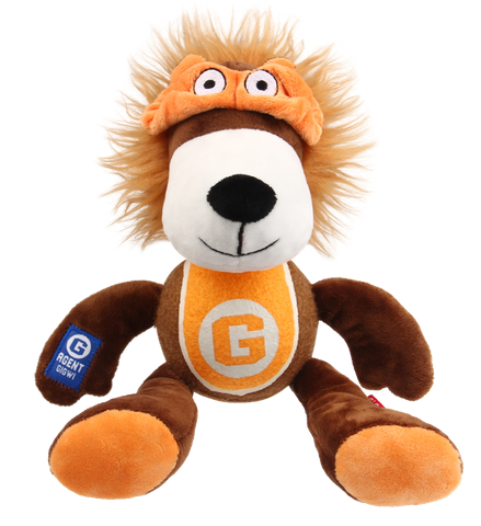 Gigwi Agent Plush with Tennis Ball  -   Lion