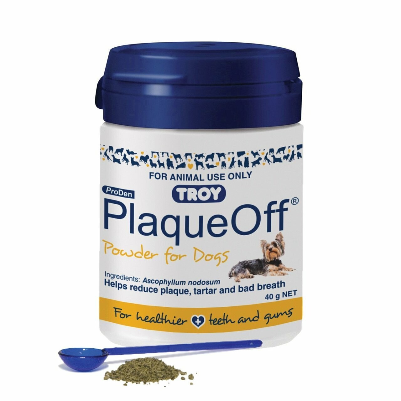 Troy Plaque Off Powder for Dogs   40 grams or 180 grams