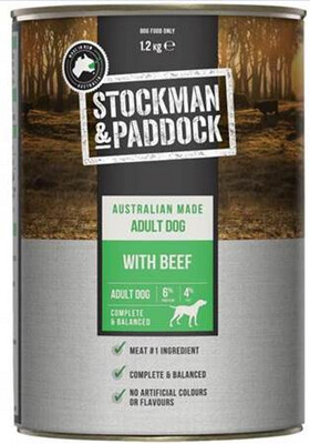 Stockman & Paddock Adult Beef  700 grams x 12 or 1.2 kg x 6