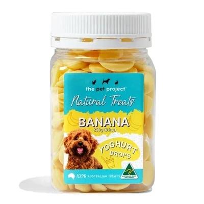 The Pet Project Banana Yoghurt Drops  250 grams
