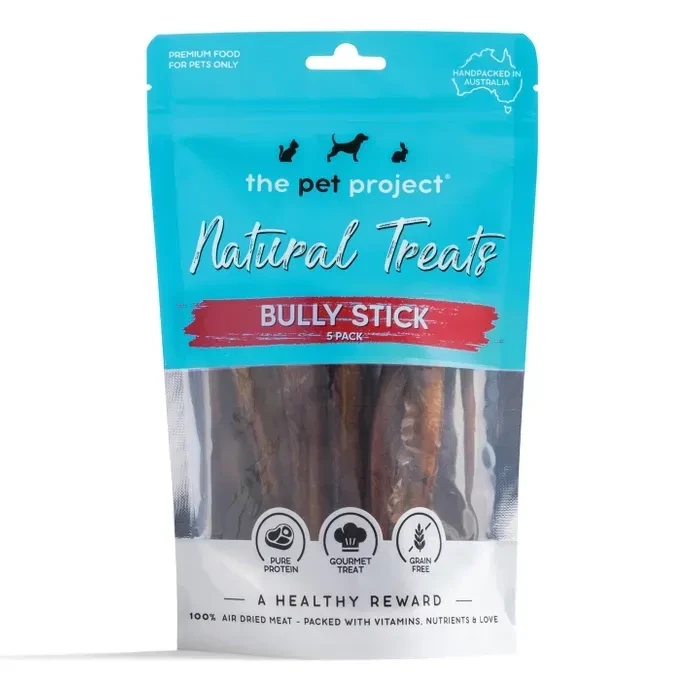 The Pet Project Bully Sticks  -  5 pieces
