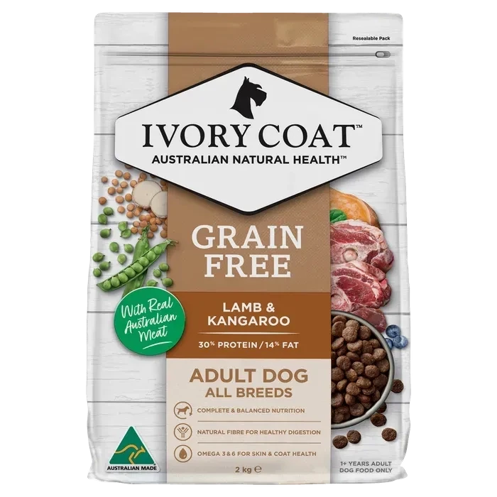 Ivory Coat Adult Lamb & Kangaroo   2 kg or 13 kg