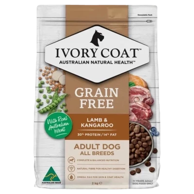 Ivory Coat Adult Lamb & Kangaroo   2 kg or 13 kg