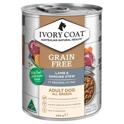 Ivory Coat Adult Lamb & Sardine Stew   400 grams x 12
