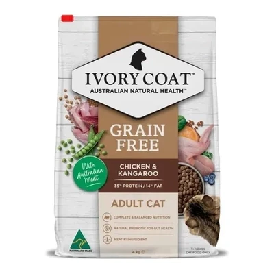 Ivory Coat Adult Cat Chicken & Kangaroo 2 kg or 4 kg