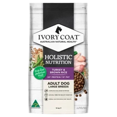 Ivory Coat Large Breed Puppy Turkey & Brown Rice - 2.5 kg & 15 kg