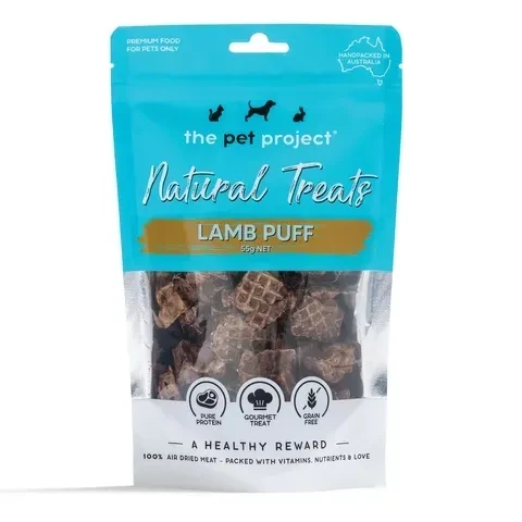 The Pet Project Lamb Puffs  55 grams