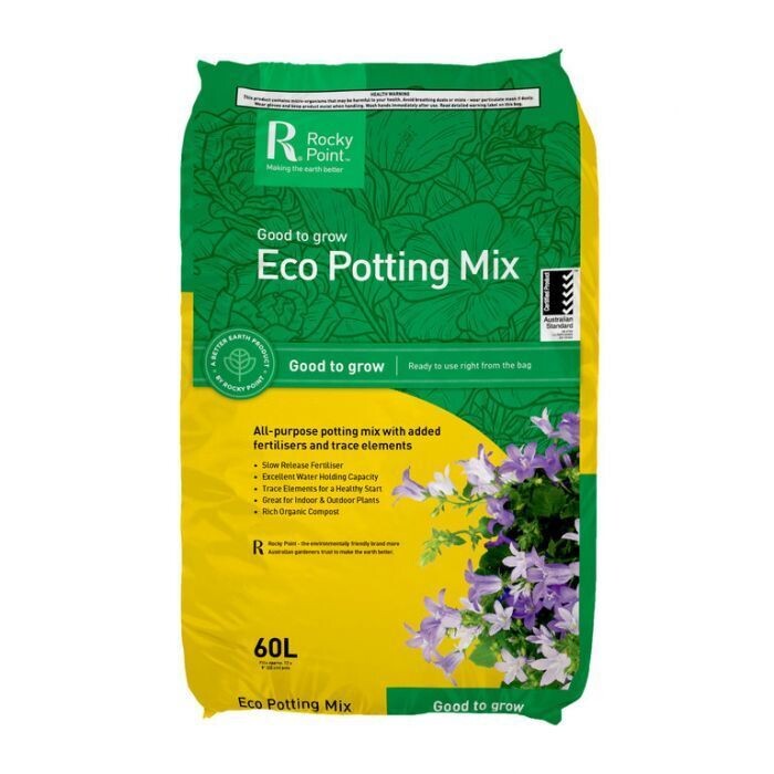 Rocky Point Eco Potting Mix 25 litres or 60 litres