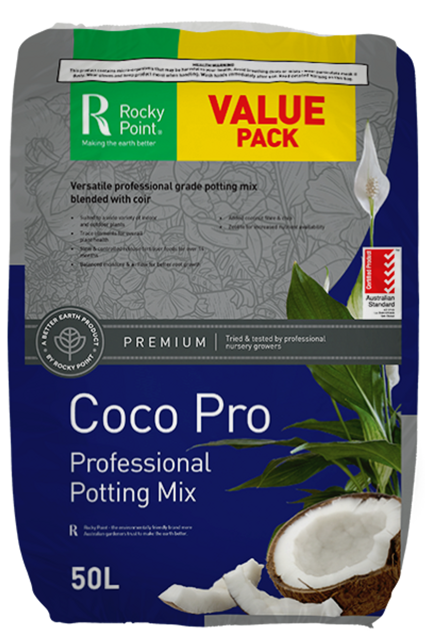 Rocky Point Coco Pro Professional Potting Mix 50 litres