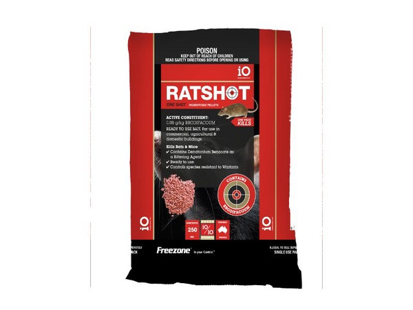 iO Ratshot One Shot Pellet  -  250 grams or 1 kg
