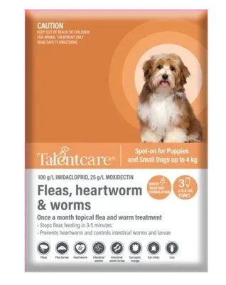 Talentcare® Spot-on for Puppies and Small Dogs up to 4 kg 3 pack