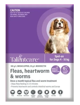 Talentcare® Spot-on for Dogs 4 – 10 kg
6 pack