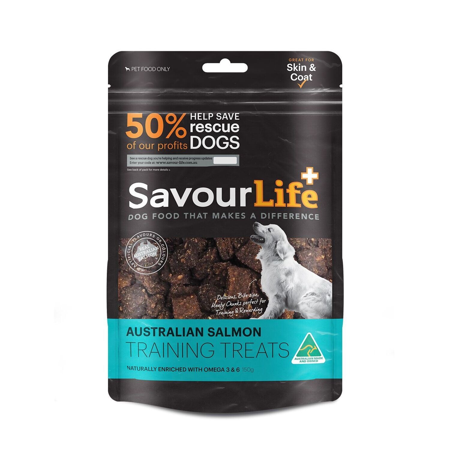 SavourLife Australian Salmon Training Treats For Dogs 150 grams